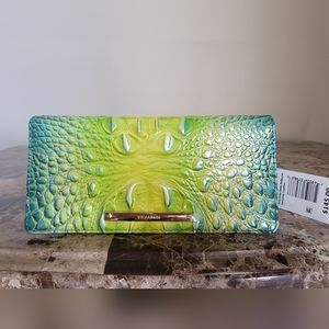 Brahmin Ady Zesty Green Ombre Melbourne Wallet